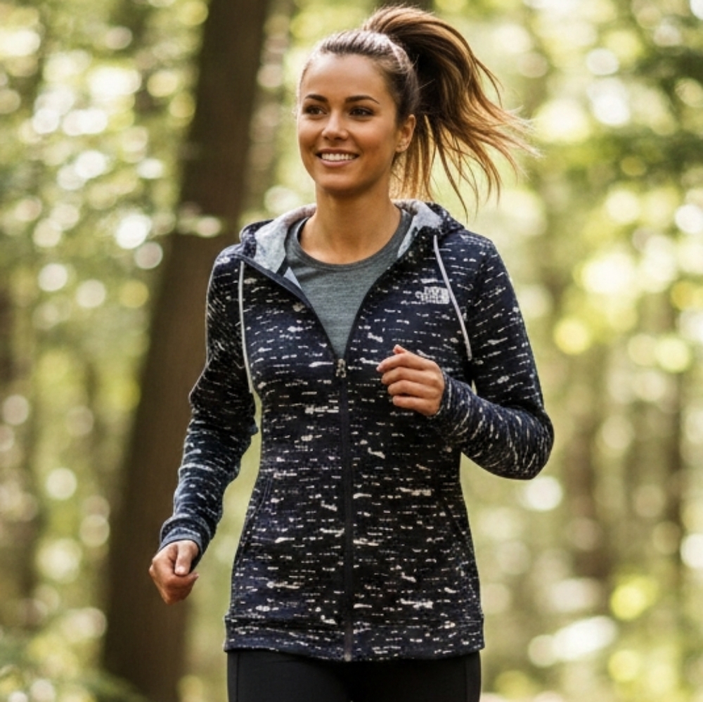 The North Face S Modern Contemporary Abstract Activewear Gorpcore Knit Jacket